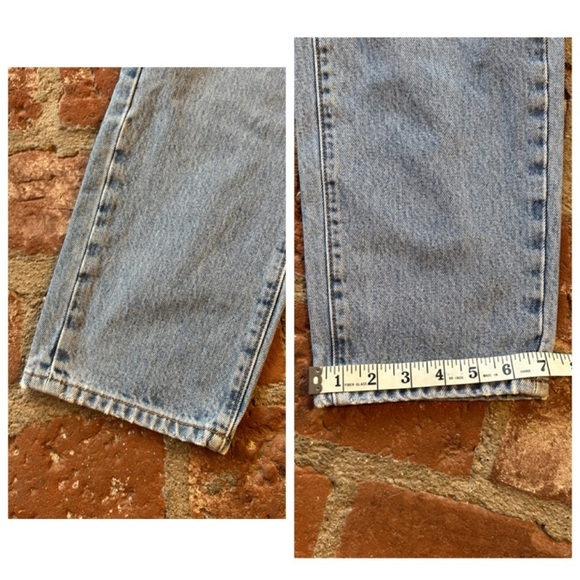 Carmar Blue Straight Leg Distressed Ripped Shredded size 25 Jeans denim - Picture 11 of 13